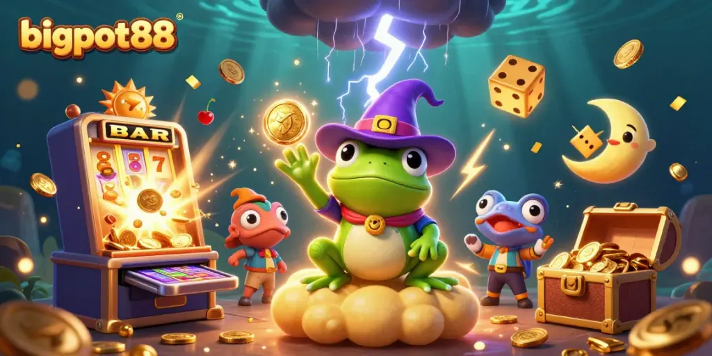 Menangkan jackpot dengan kemeriahan bigpot88, kartu dan simbol slot berkilau!
