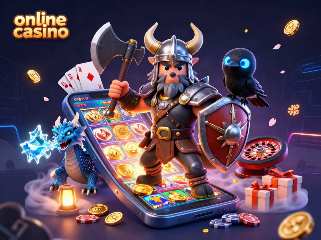 Gana en un casino online con el guerrero lobo, dragón y emocionantes elementos de juego.