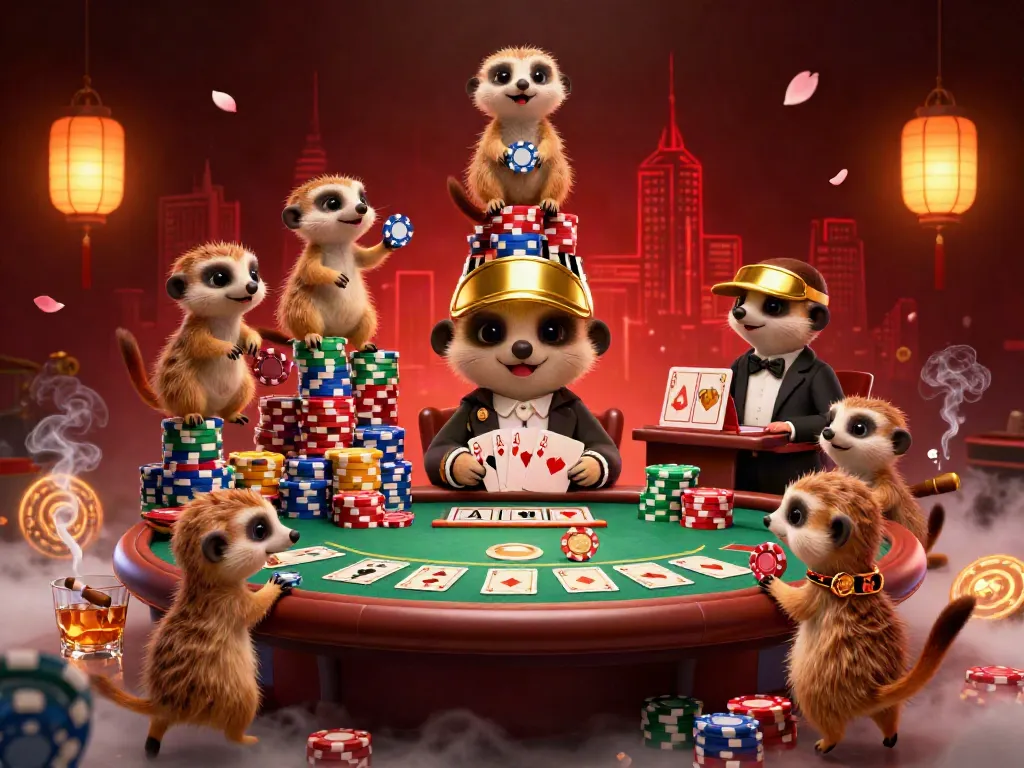 Pusar4d highlights a 3D meerkat casino scene with dynamic action in a richly detailed setting.