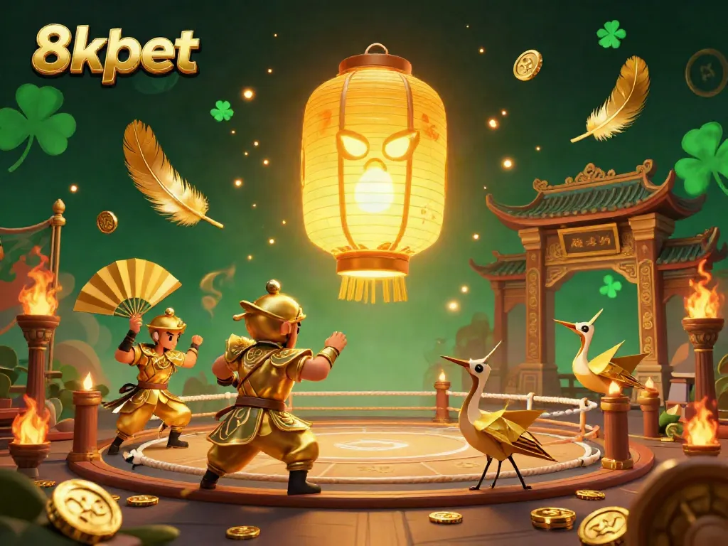 Experience thrilling gameplay at 8xbet, adorned with golden lanterns and vibrant casino elements.