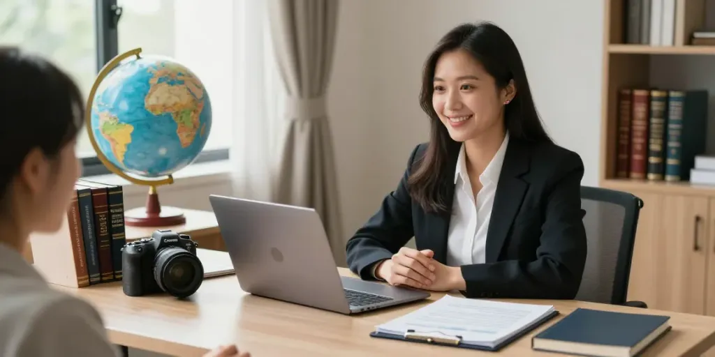 Find immigration lawyer discussion with an experienced attorney in a welcoming office.