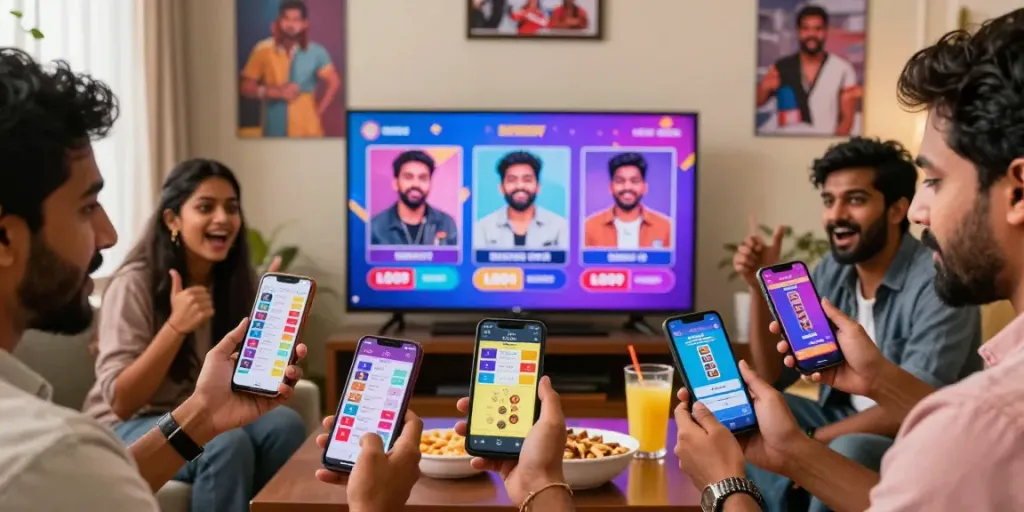 Bigg Boss 10 voting results today telugu fans discussing contestant polls with excitement in cozy living room.