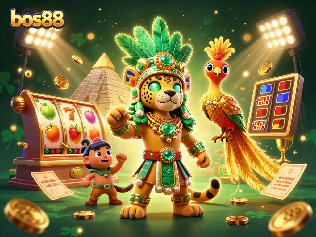 Menggali kemenangan dengan bos88 di mesin slot ganda yang berputar dan jackpot emas.