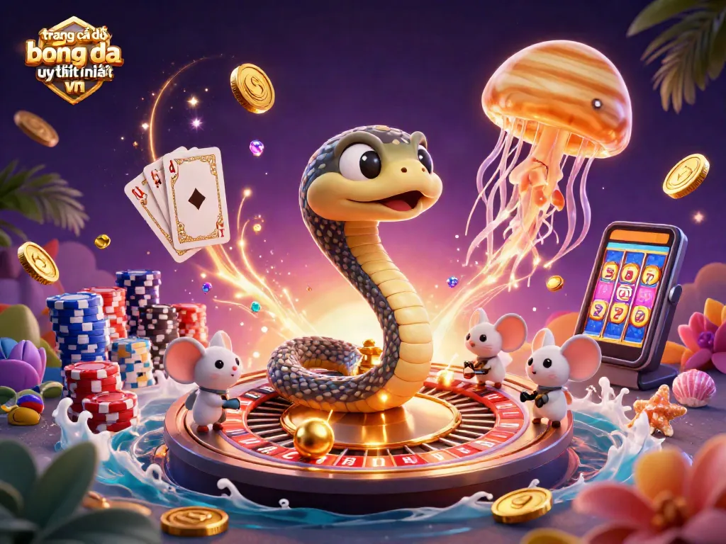 Trải nghiệm cá độ tại trang cá độ bóng đá uy tín nhất vn với vòng quay roulette vũ trụ và những chú chuột phi hành gia.