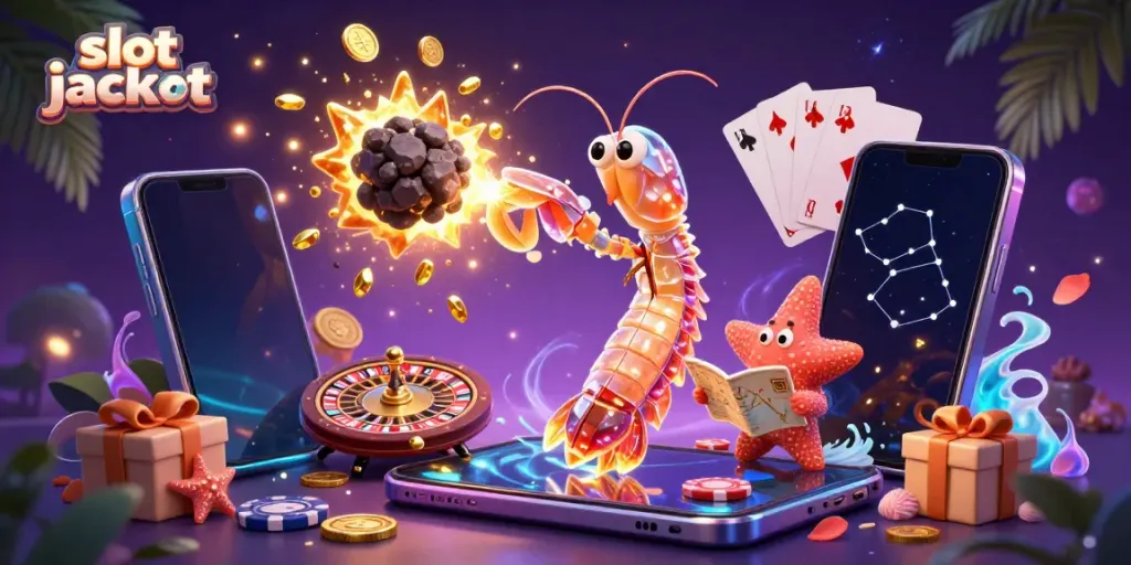 Spin the slot jackpot with immersive 3D elements and fantasy characters in a vibrant casino scene.