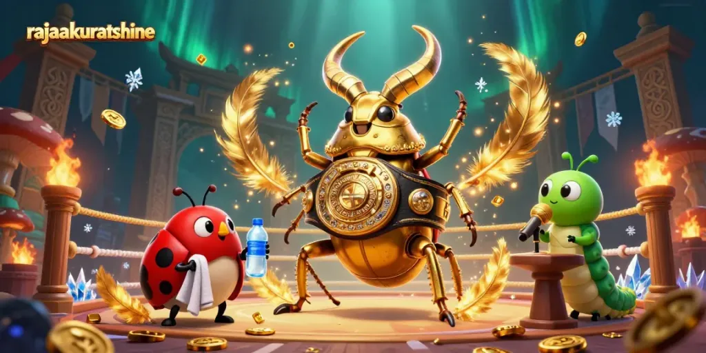 Experience the vibrant action of rajaakuratshine in a thrilling casino showdown featuring unique characters.