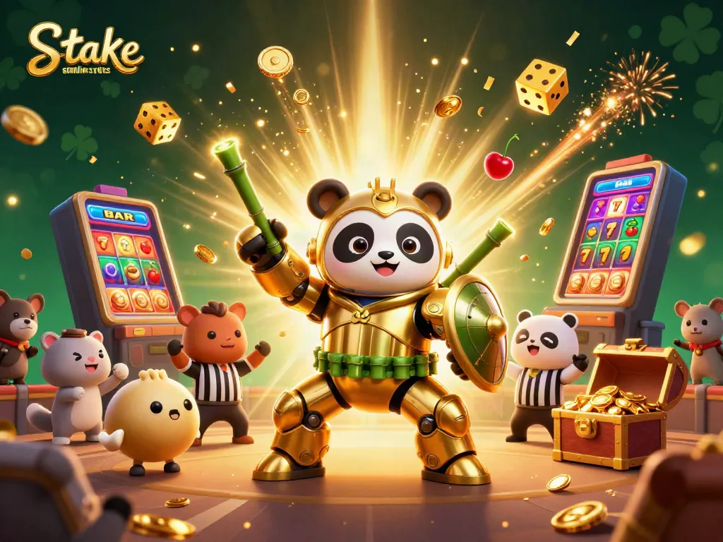 Engage with thrilling games at stake.us similar sites, showcasing a vibrant casino scene with dynamic elements.