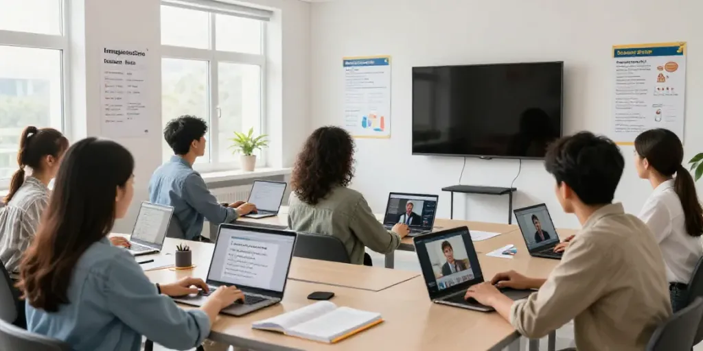 Toto educational platform showcasing interactive online language learning.