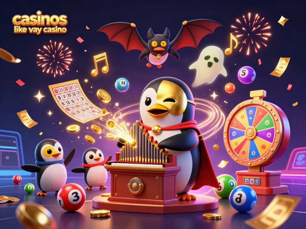 Spin to win at casinos like yay casino with colorful lottery balls and golden coins raining down!