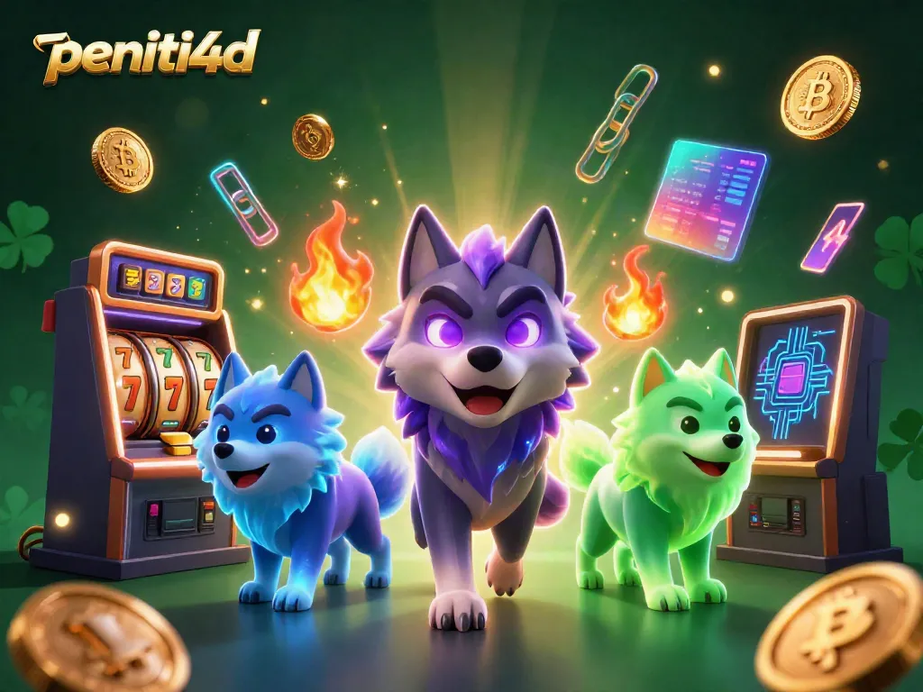 Mainkan slot di peniti4d dengan wolf pack fantastis dan elemen cryptocurrency menarik!