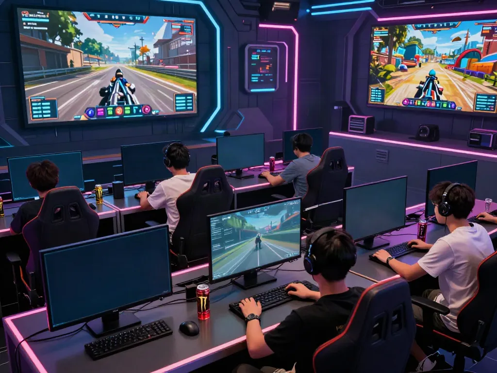 Engaging multiplayer game online experience showcasing intense competitions among players in a vibrant virtual arena.