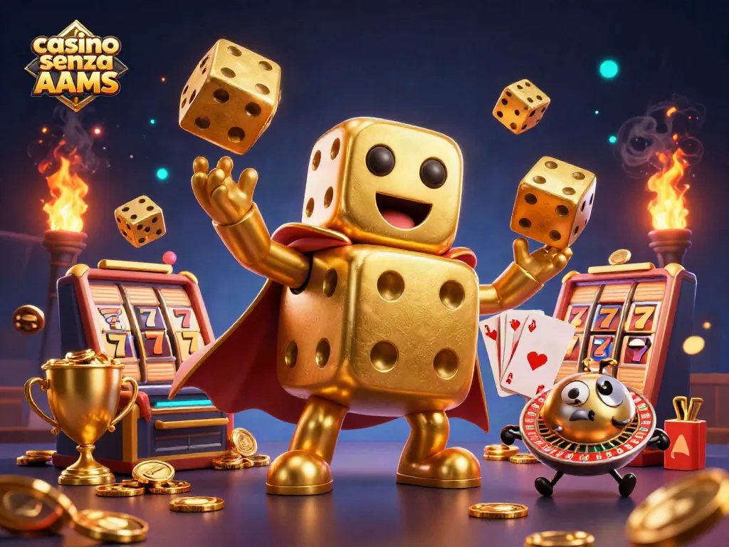 Gioca nei casino senza AAMS e vinci con dadi d'oro e slot machine.
