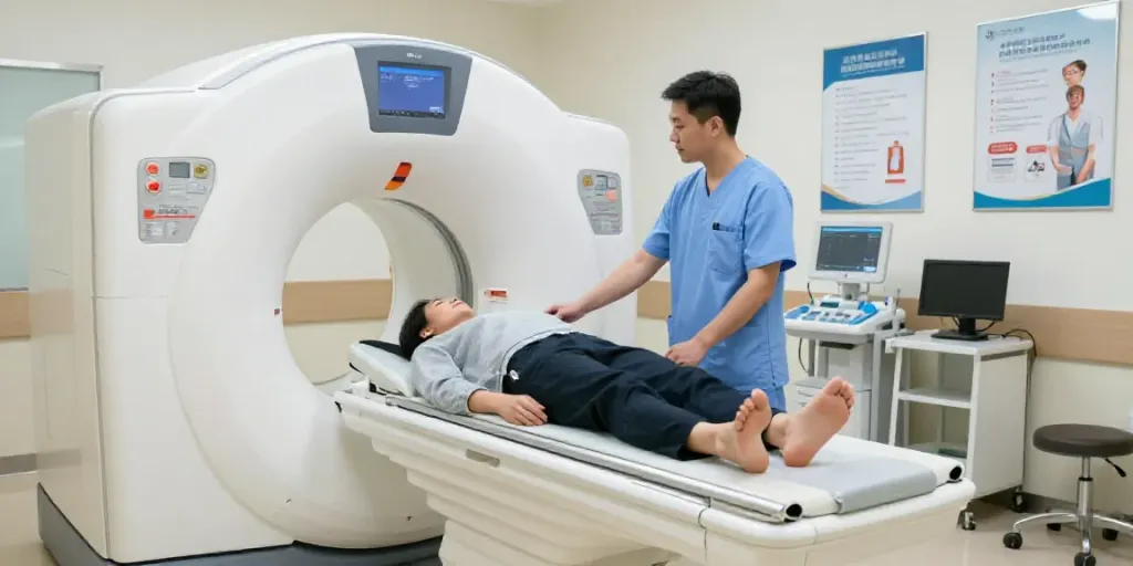 Röntgenreizbestrahlung in der Nähe – Patienten im modernen Diagnostikzentrum mit empathischen Fachärzten.