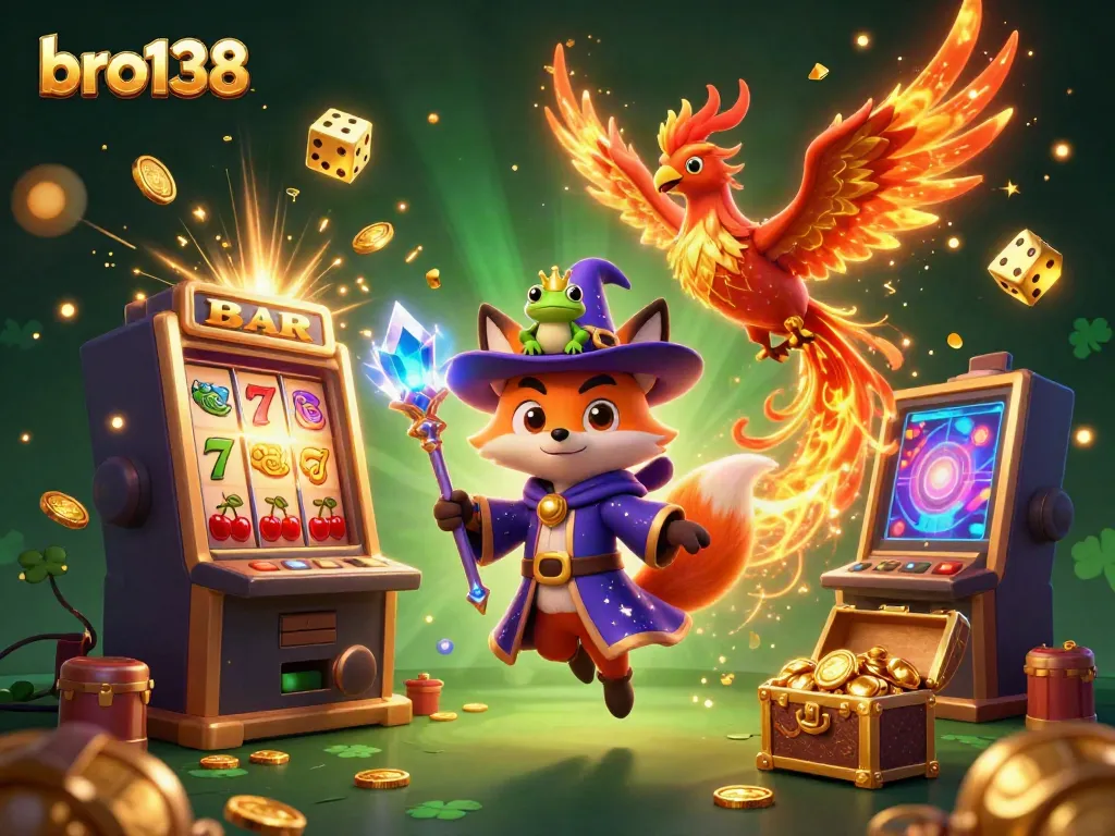 Engage with bro138's magical world of 3D casino adventures featuring vibrant slots and enchanting characters.